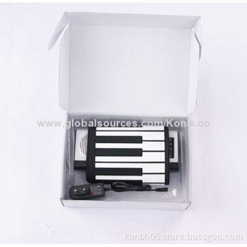 New Digital Electronic 49 Standard Keys Soft Roll-up Keyboard Piano, Good Gift for Children's